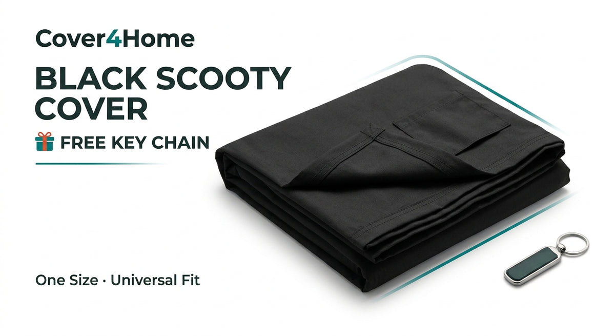 Scooty Cover – Black Universal Fit
