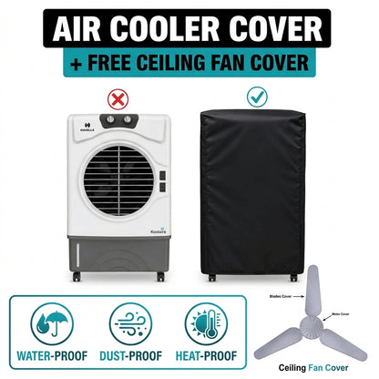 Waterproof Dustproof Air Cooler Cover – Black