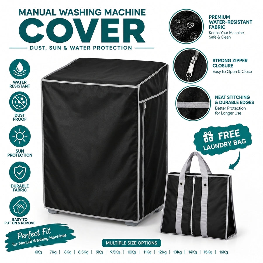 Manual Washing Machine Cover – Dust & Sun Protection