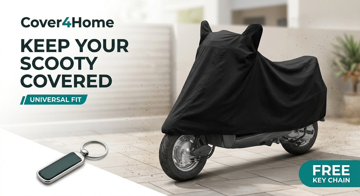 Scooty Cover – Black Universal Fit