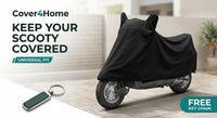 Scooty Cover – Black Universal Fit
