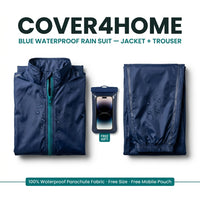 Blue Waterproof Rain Suit – Jacket & Trouser