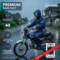 Blue Waterproof Rain Suit – Jacket & Trouser