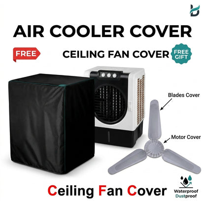 Waterproof Dustproof Air Cooler Cover – Black